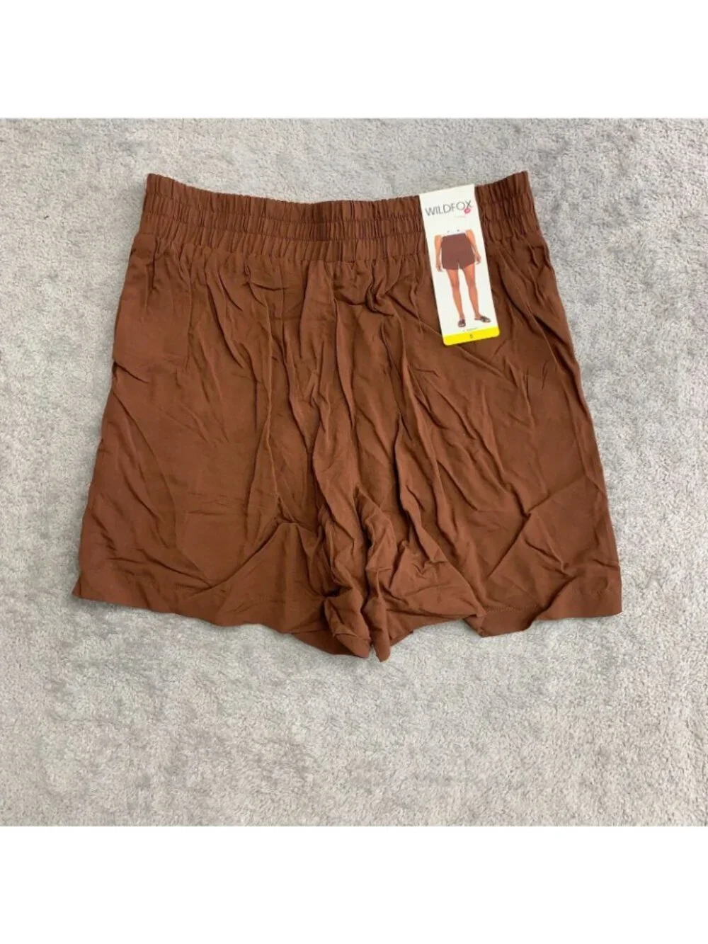 Wildfox Women's Size S Brown Rayon Shorts With 5